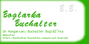 boglarka buchalter business card